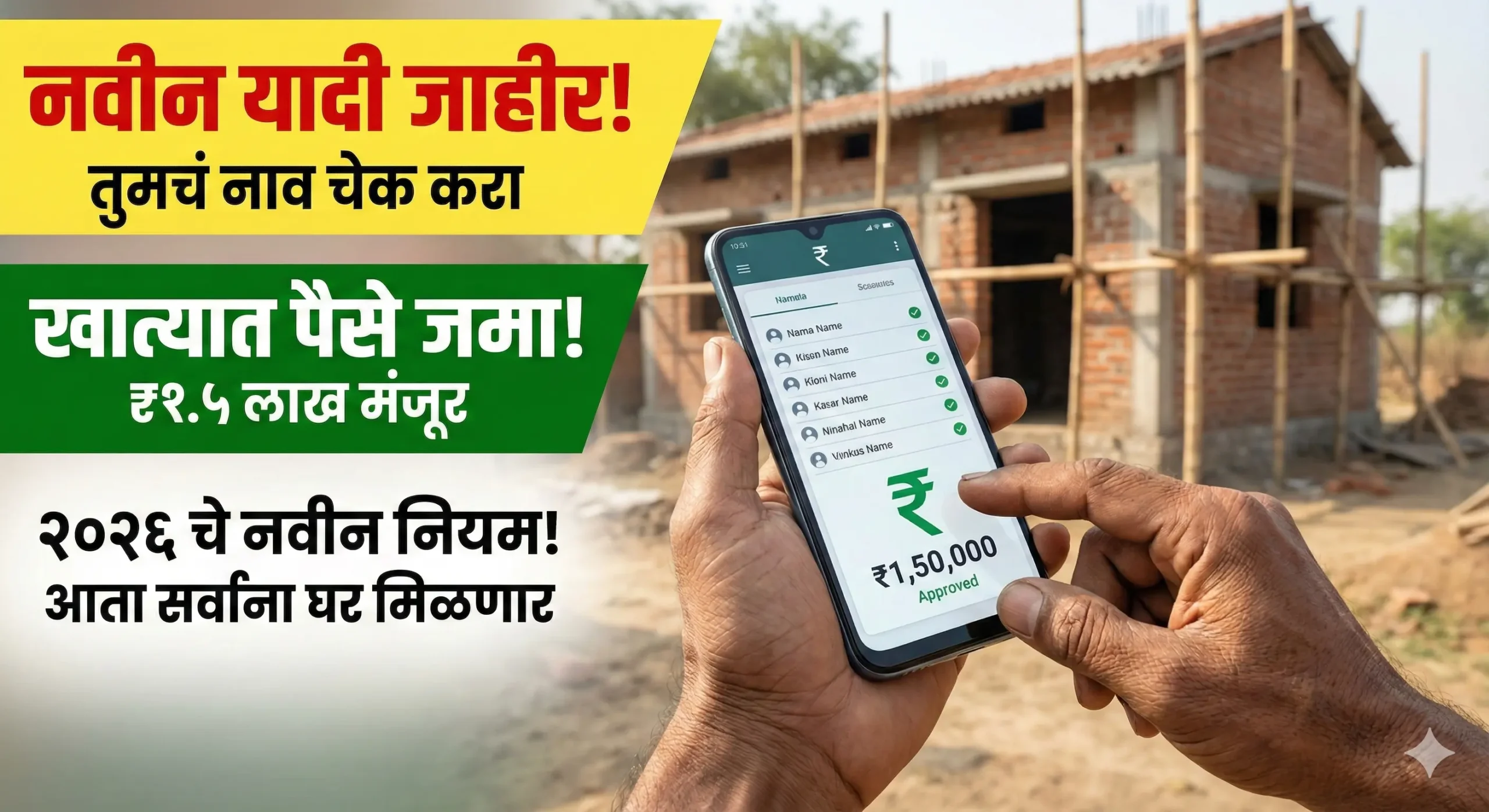 Gharkul Yojana 2026 Maharashtra