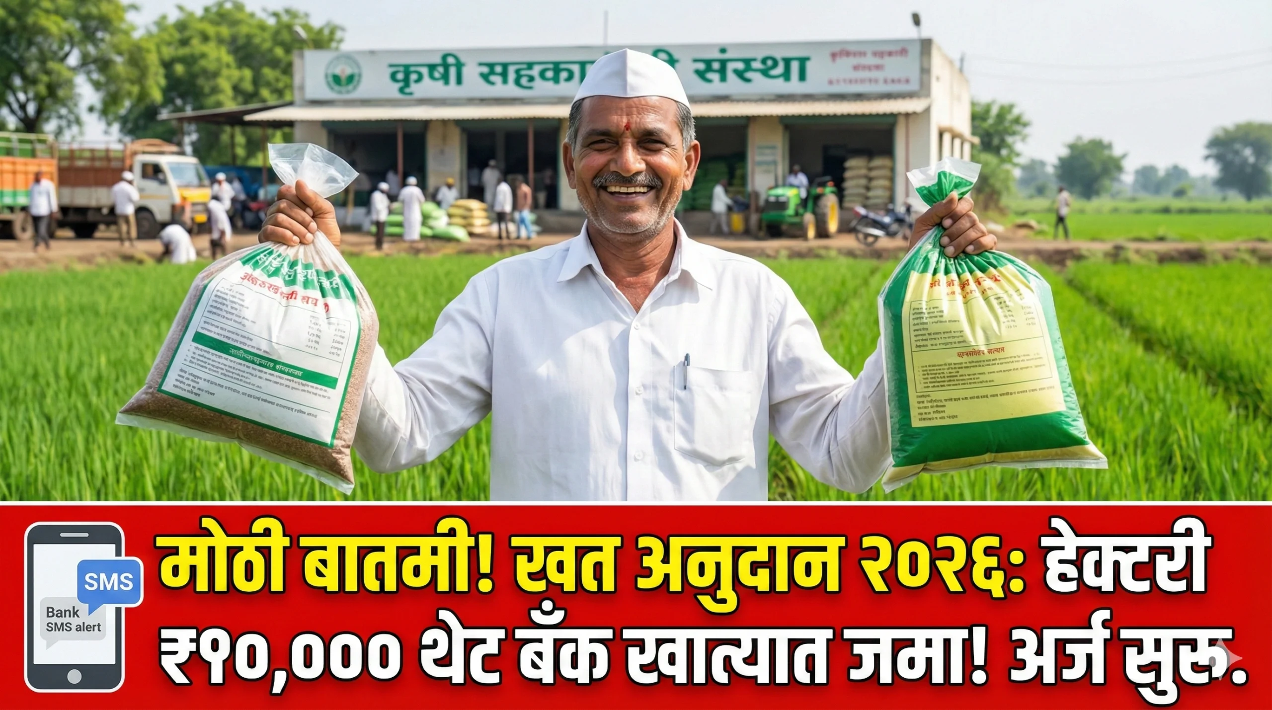 Khat Anudan Yojana 2026, Fertilizer subsidy scheme maharashtra apply online