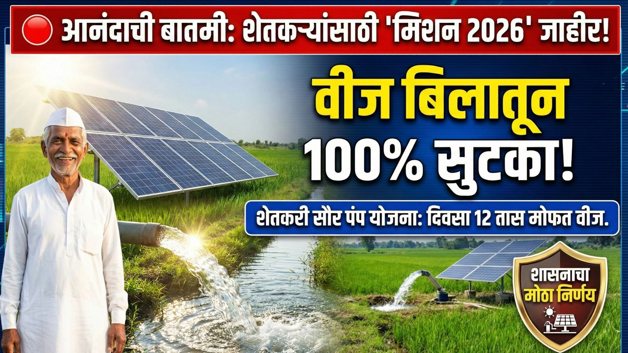 Solar Pump Yojana 2026 Maharashtra Online Apply