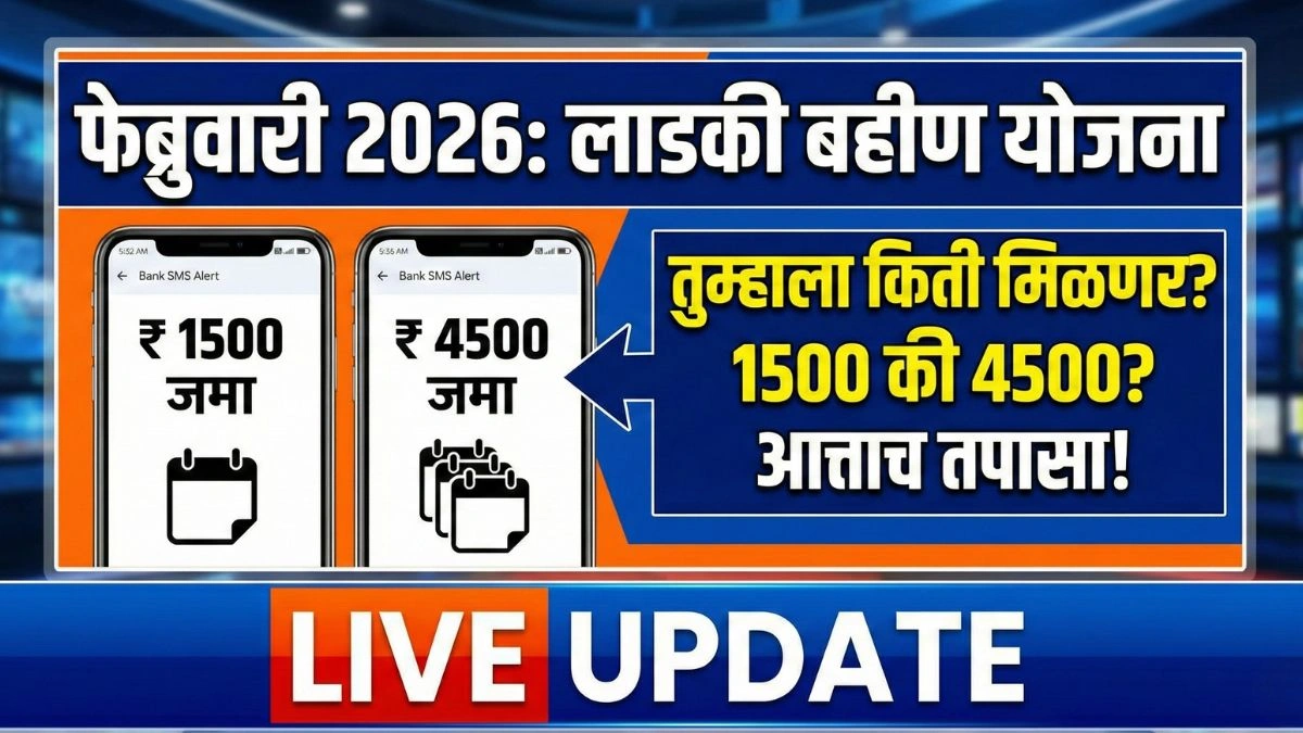 Ladki Bahin Yojana February 2026 Payment Status 4500