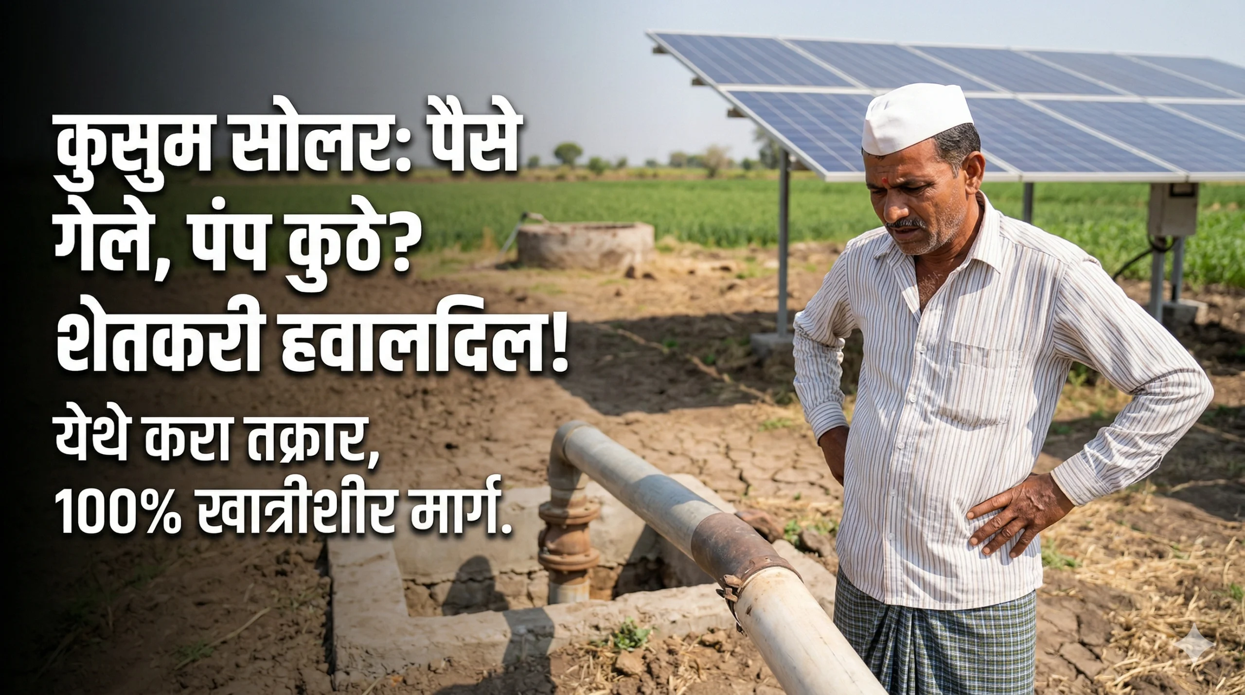 kusum solar pump payment done complaint maharashtra