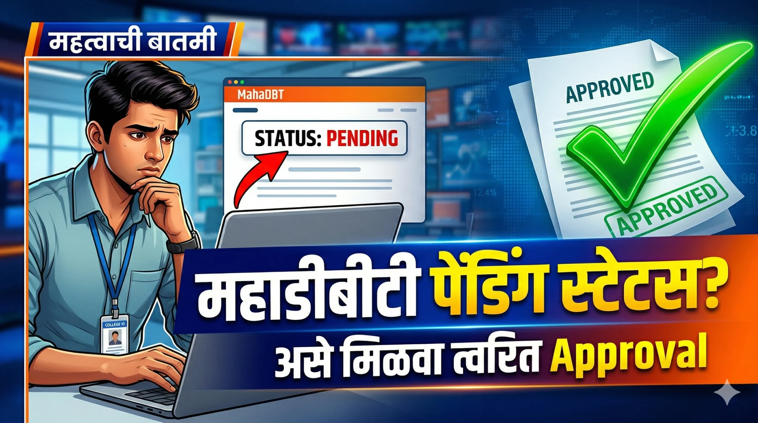 MahaDBT Form Pending at Institute Level Solution