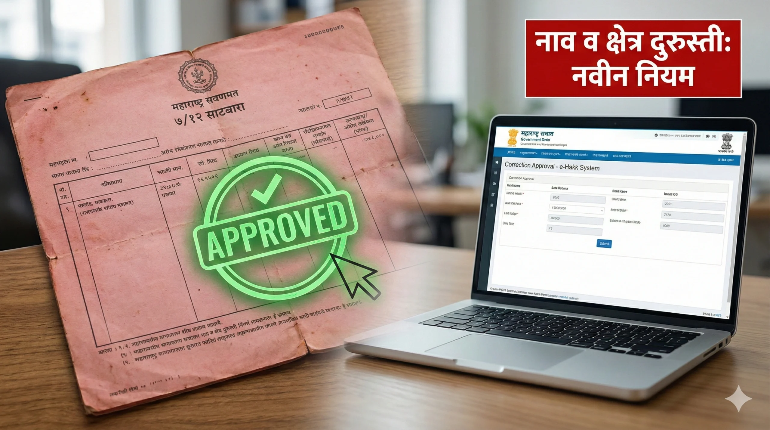 7/12 utaryavaril chuka kashya durust karavyat?