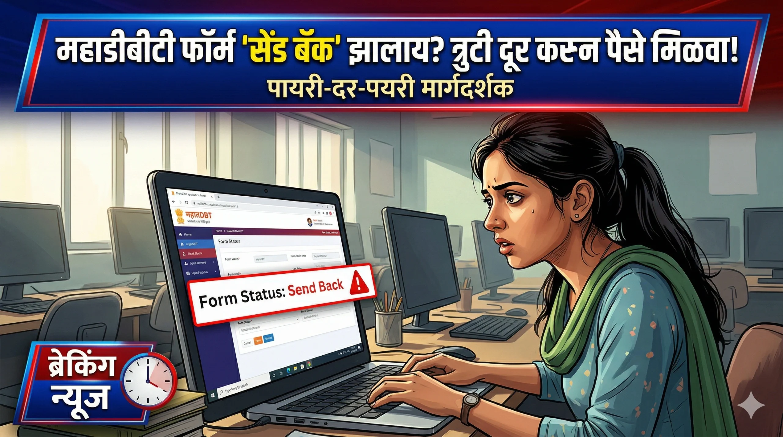 Mahadbt revert application process