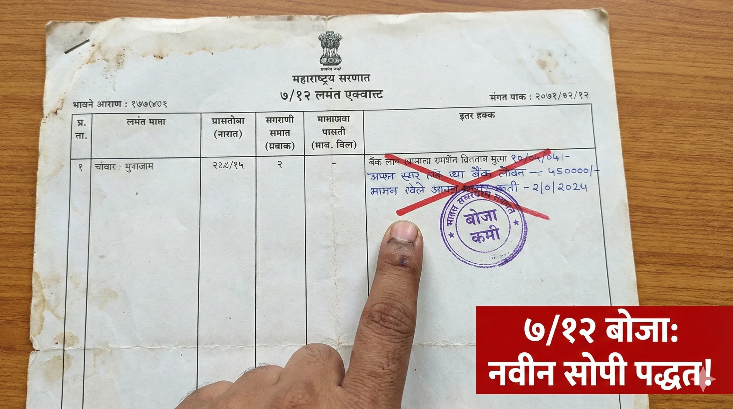 7/12 varil boja kami kasa karava