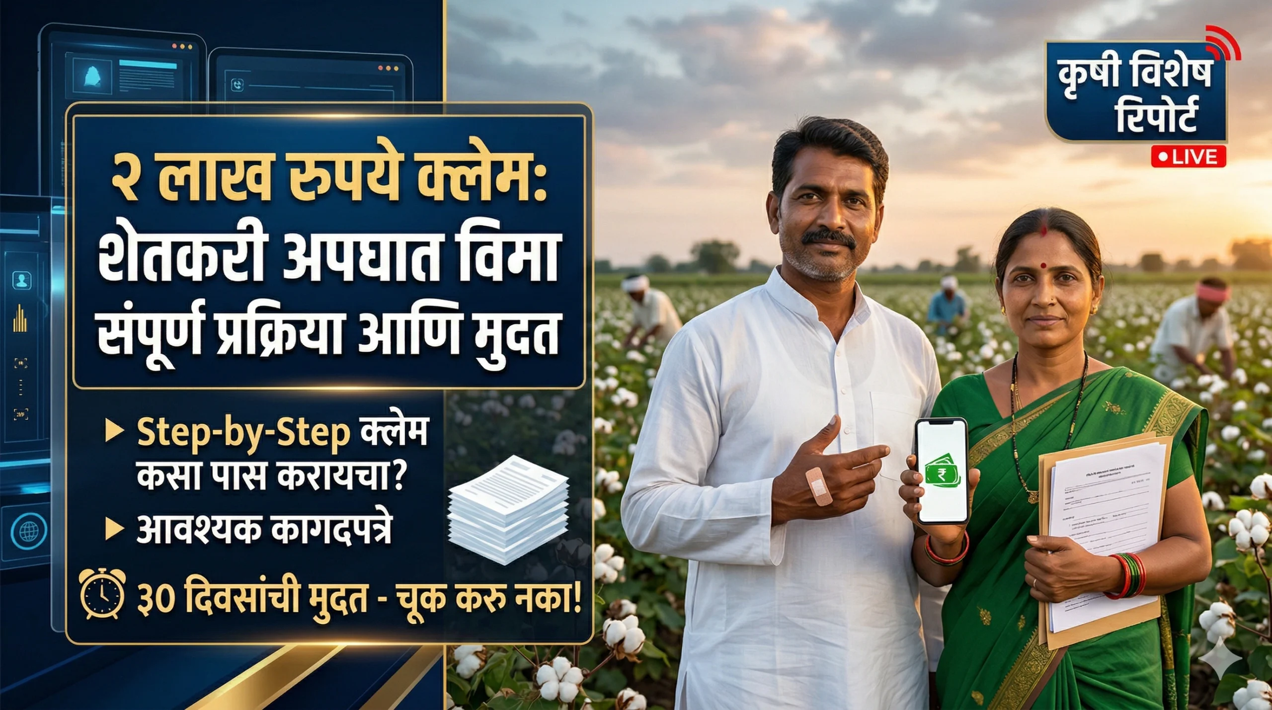 gopinath munde shetkari apghat vima yojana